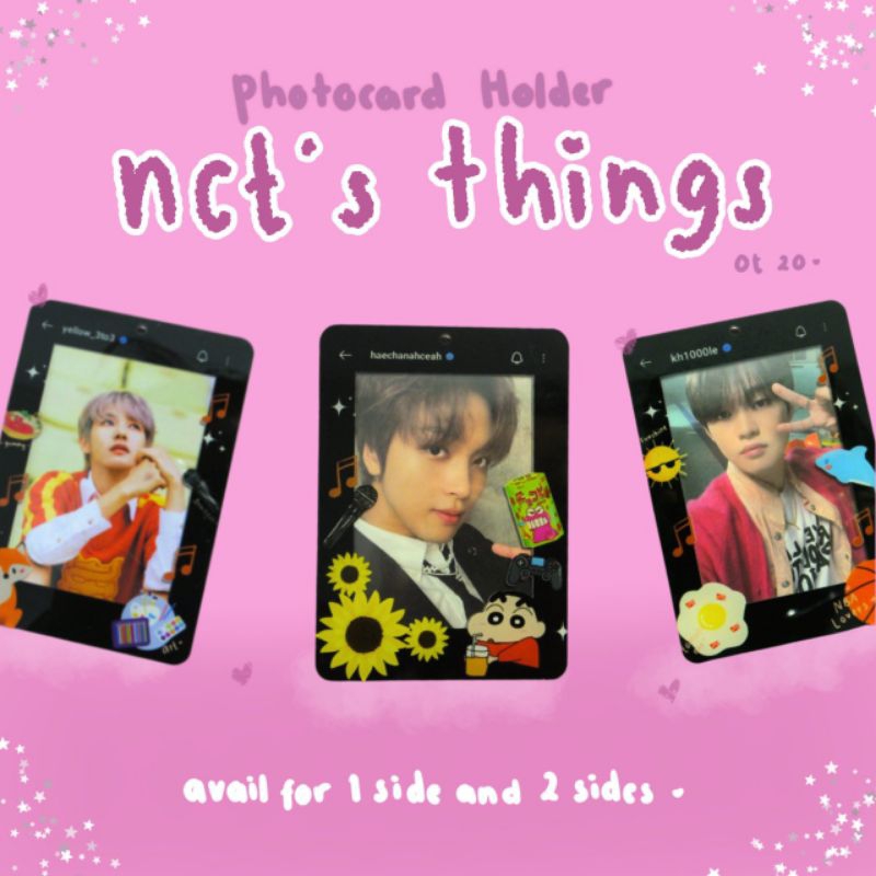 PHOTOCARD HOLDER 1 SIDE/ 2 SIDES - NCT's THINGS (OT 20)