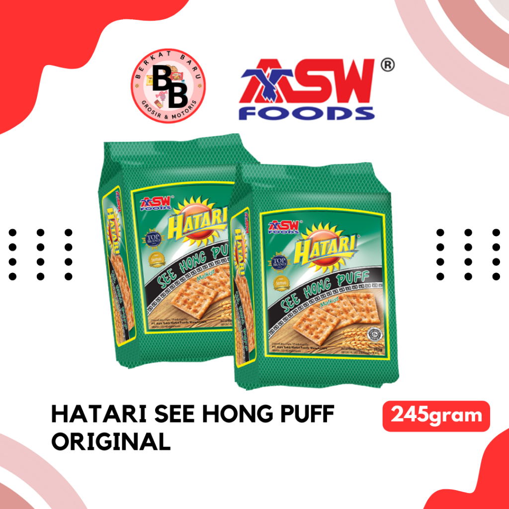 

[BB SNACK] Hatari See Hong Puff 245gram FAMILY PACK