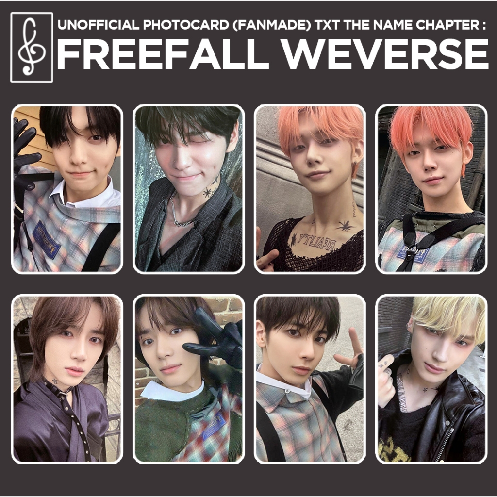[REPLIKA TXT] FREEFALL WEVERSE PHOTOCARD UNOFFICIAL