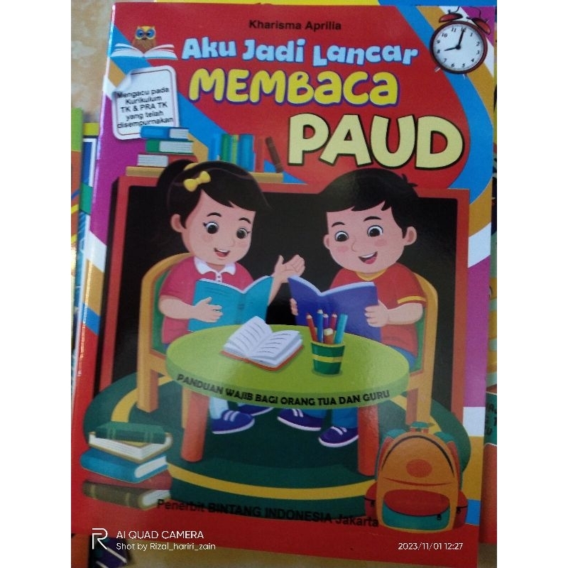 Buku belajar membaca, menulis abjad, mewarna, mengeja huruf dan angka, hijaiyah untuk paud , TK