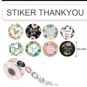 

stiker thank you /stiker roll/ stiker 500pcs