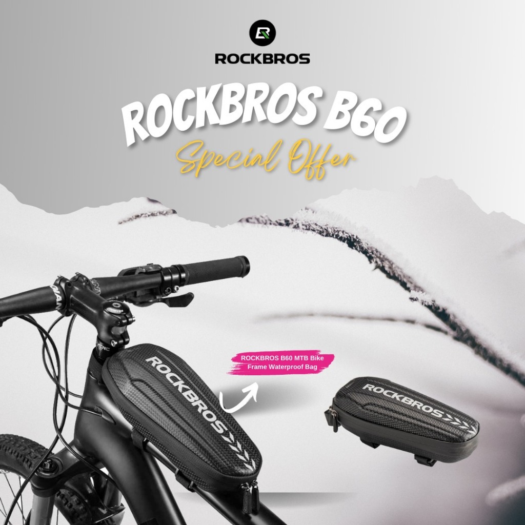 ROCKBROS B60 MTB Bike Frame Waterproof Bag - Tas Kecil sepeda