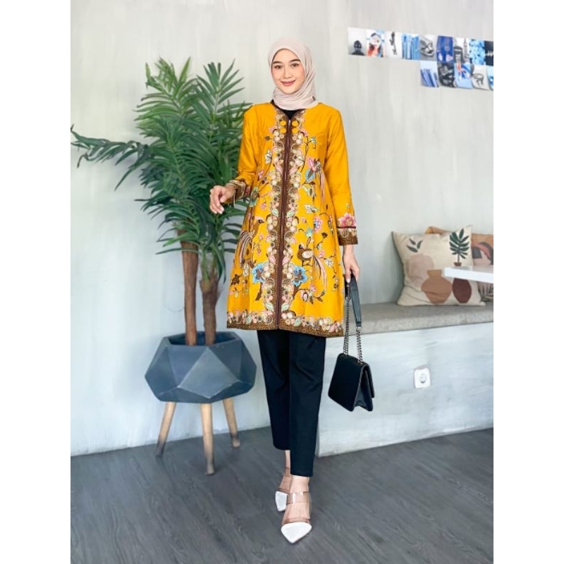 TUNIK JAWA INDAH 1483 WK 01.917 // ATASAN WANITA //BATIK CEWEK//ATASAN BATIK