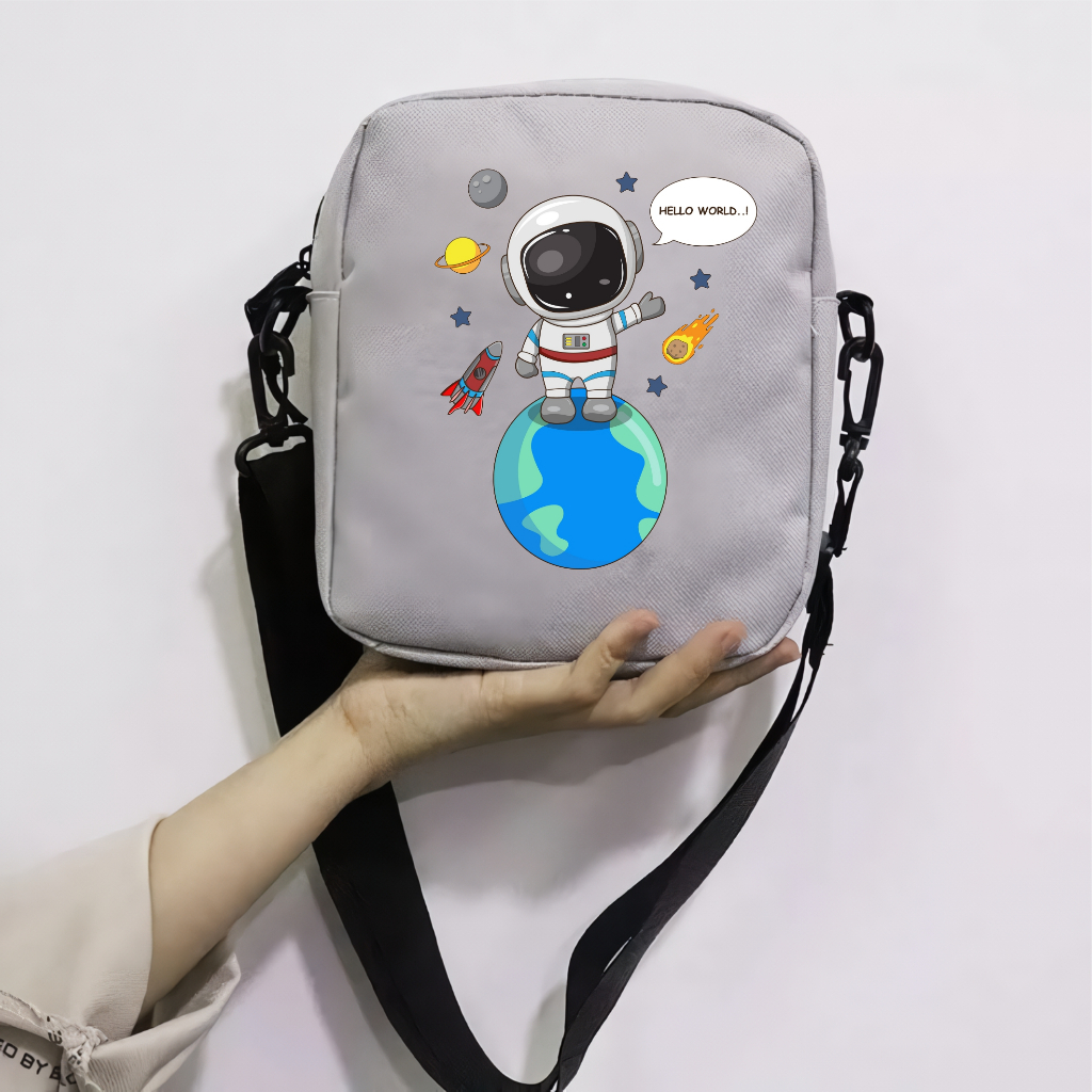 PVJ Slingbag Anak Tas Selempang Astronot Tas Selempang Anak Lucu
