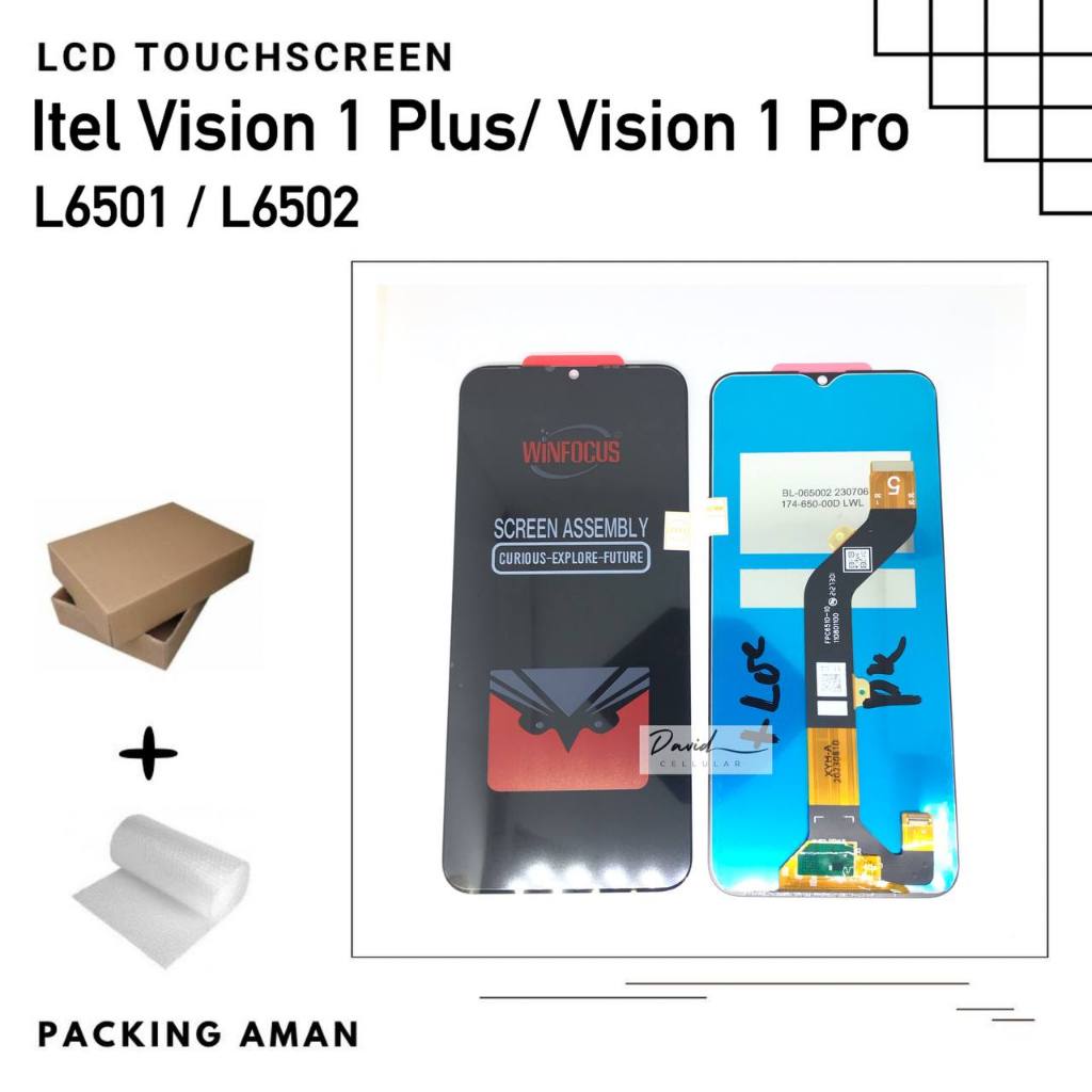 LCD TOUCHSCREEN ITEL VISION 1 PLUS / VISION 1 PRO L6501 L6502 FULLSET