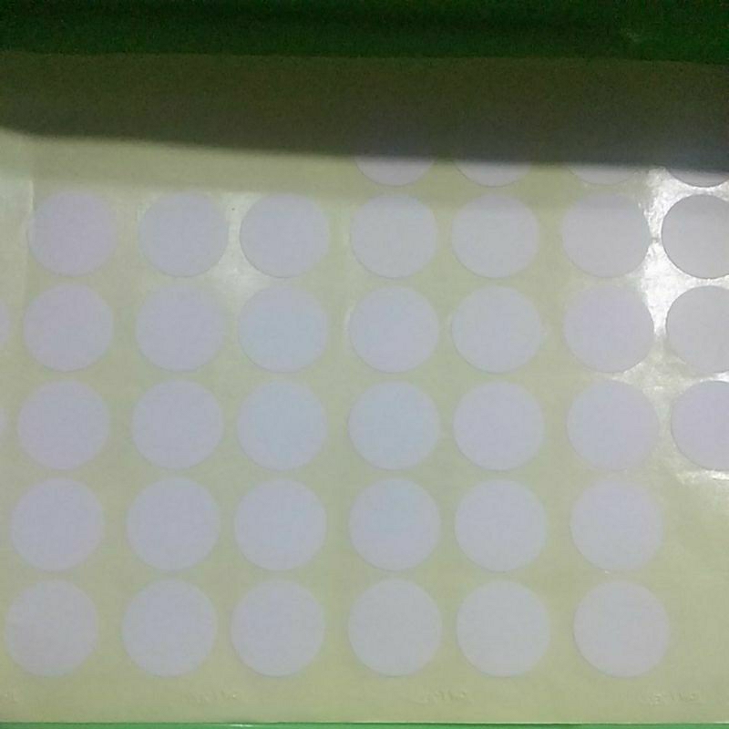 

Label bulat diameter 2cm, 1 lembar 48 label