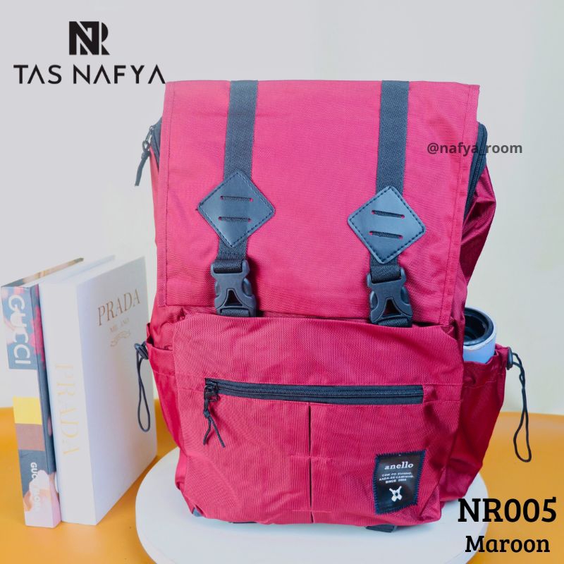 Tas Ransel Seminar Diklat / Tas Kantor / Tas Pelatihan / NR005 Maroon / Souvenir Seminar / Seminar K