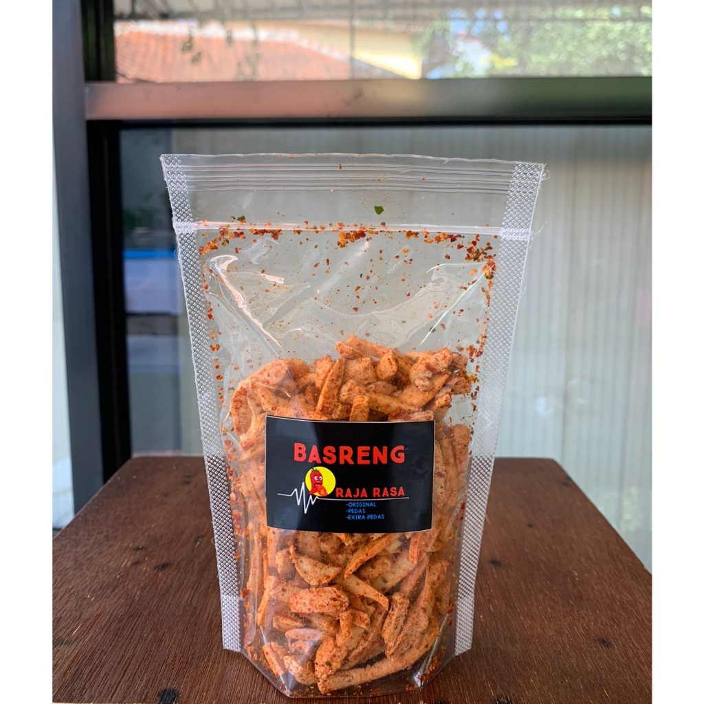 

Paket Leseller basreng pedas daun jeruk isi 100gram