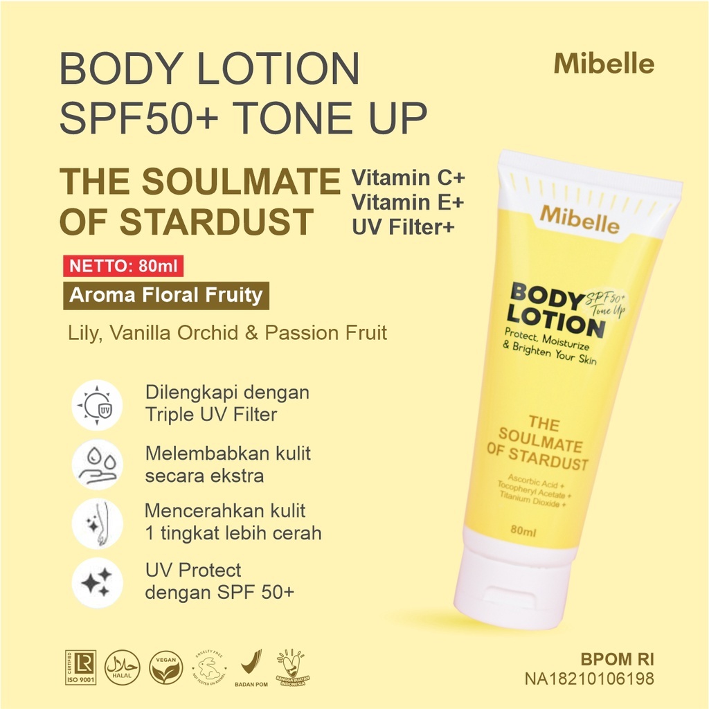 Mirelle Collaboration Body Lotion SPF 50+ 80ml | Body Lotion Mirelle SPF 50+ 80ml