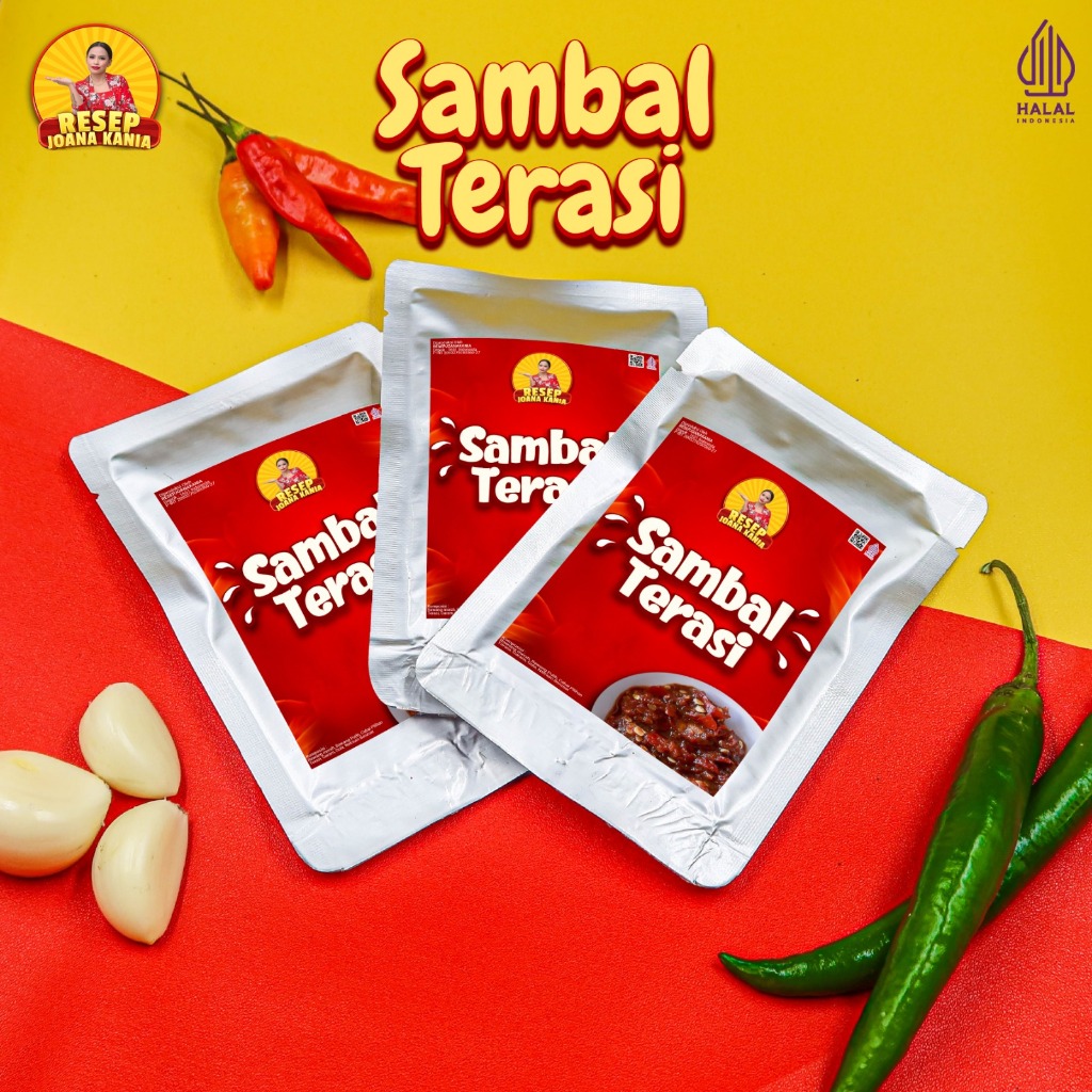 

Sambal Terasi Sachet 30g ResepJoanaKania/ Sambel Pedas Halal Instan Praktis