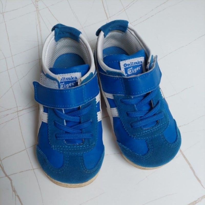 Preloved shoes biru Onitsuka Tiger Kids / sepatu anak