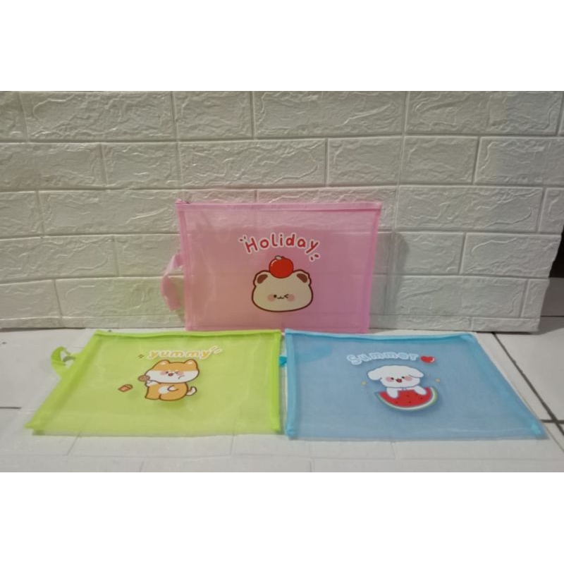 

MS Tempat Alat Tulis Pouch Jaring Serbaguna A4