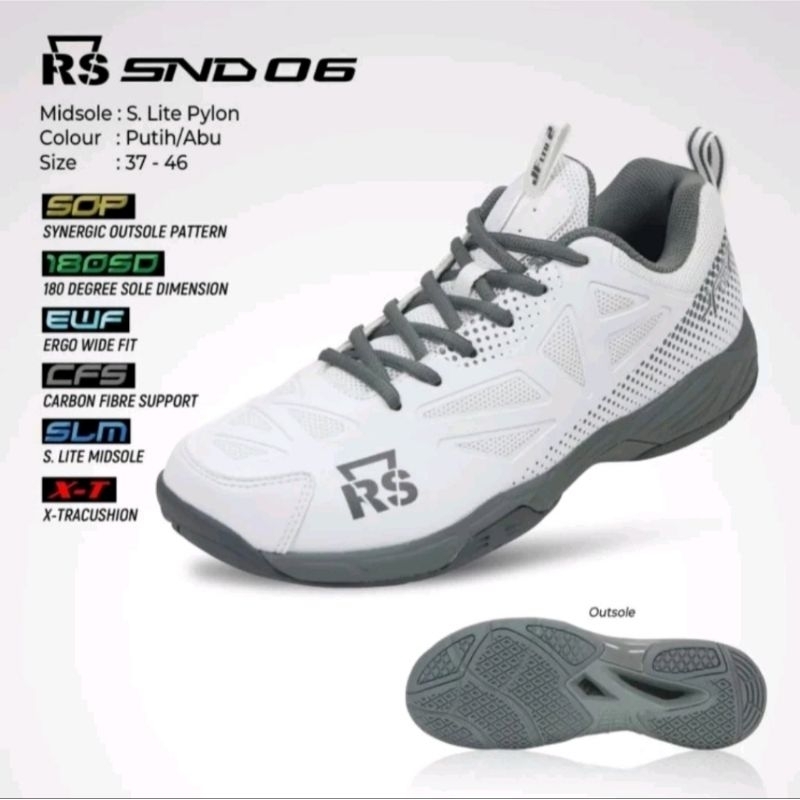 sepatu badminto rs snd06 (original) limited edition