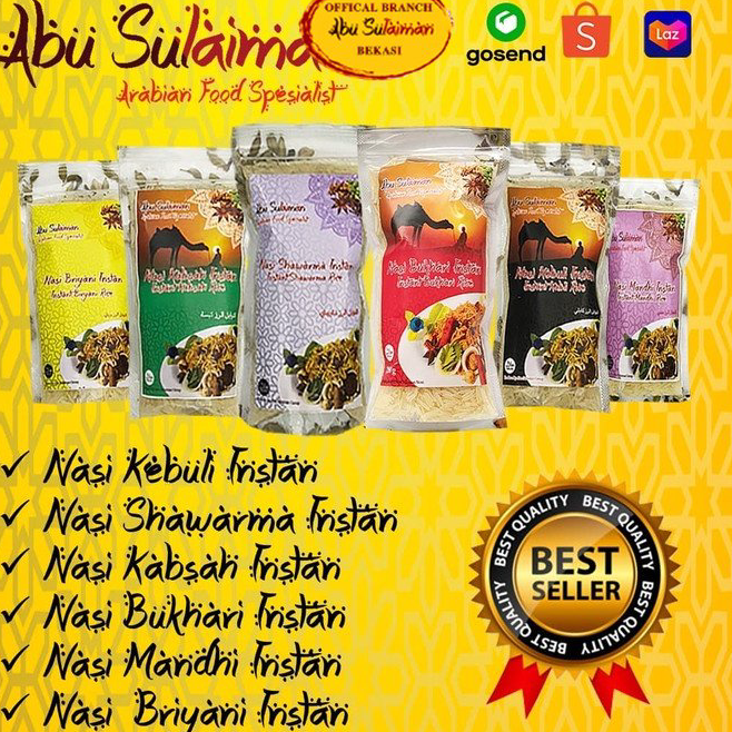 

Terlaris Beras Basmati 200 gr Plus Bumbu Nasi Kebuli Mandhi Bukhari Shawarma Kabsah Briyani Instan Abu Sulaiman ➭➱✥❄