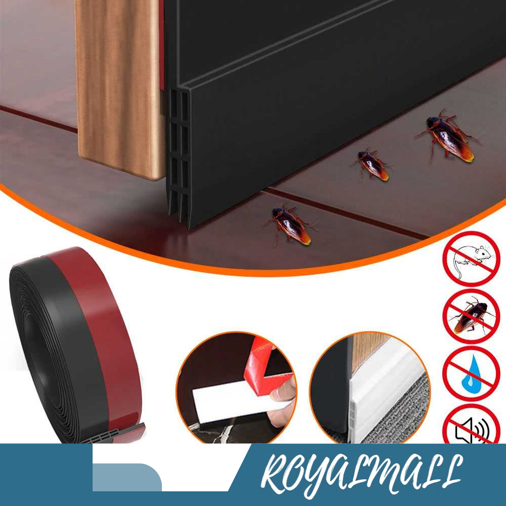 Penghalang Debu Bawah Pintu Door Bottom Seal 100 cm / Busa Penutup Penghalang Penahan Seal Penutup C