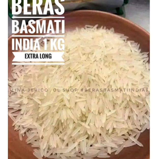 

MTPM5237 BERAS BASMATI INDIA khas ARAB 1 kg. kwalitas bagus premium