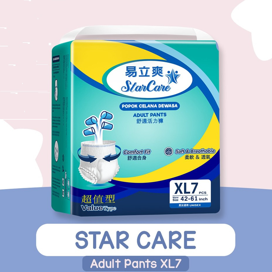 Grosir STARCARE ADULT PANTS  popok celana dewasa star care popok murah star care ➸➚✣