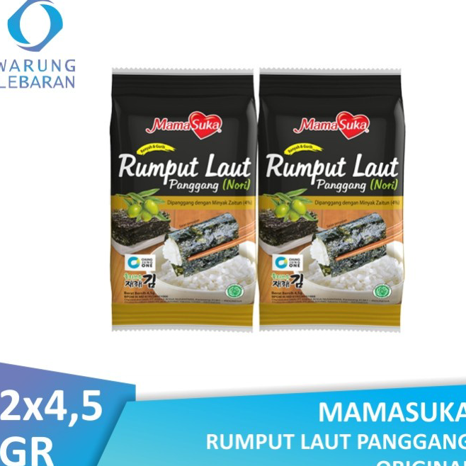 

Dijual Murah Mamasuka Rumput Laut Panggang Original (Isi 2 Pcs) Ready Stock