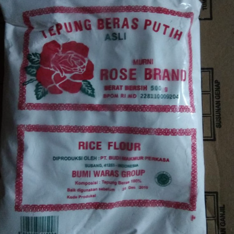 

Terbaru TEPUNG BERAS ROSE BRAND 500 GRAM