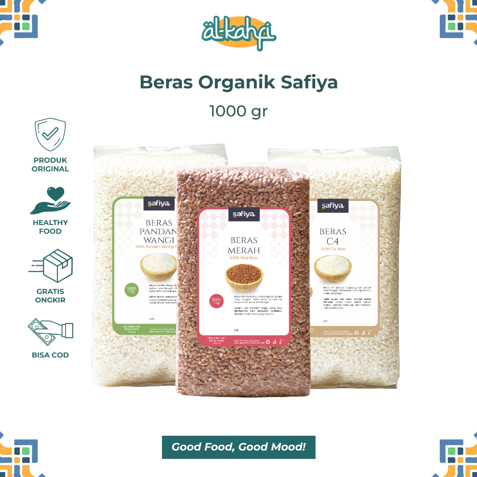 

WWTF3595 Beras Organik 1 Kg | Beras Merah Beras Pulen dan Wangi Premium 100% Original