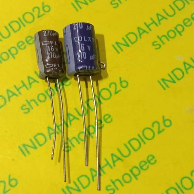 270uf 16v d6mm nippon chemicon elco kapasitor elko capacitor