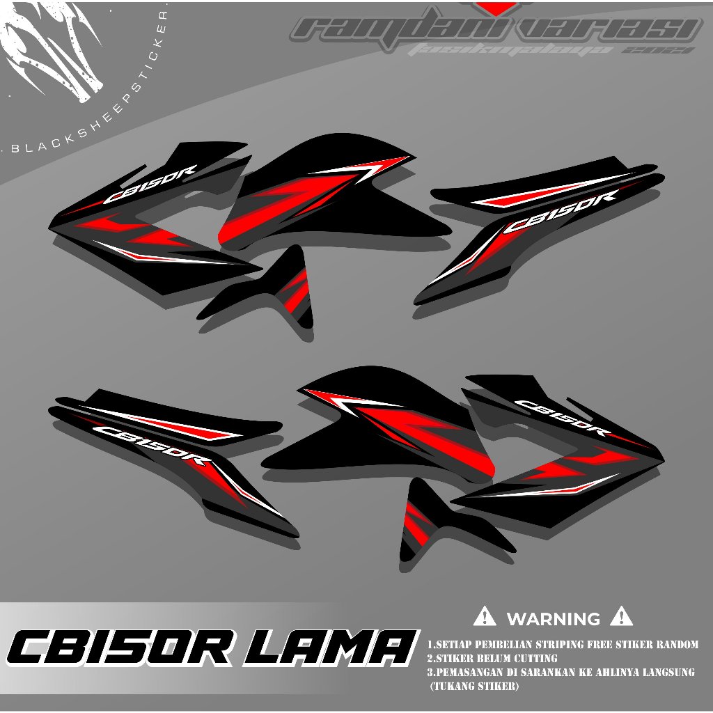 STRIPING CB150R OLD - STRIPING CB150R LAMA - STIKER VARIASI CB150R