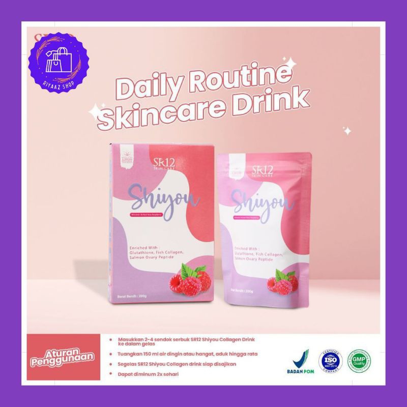Minuman Collagen DNA Salmon SHIYOU, Kulit cerah GLOWING MAX, Menurunkan Berat Badan