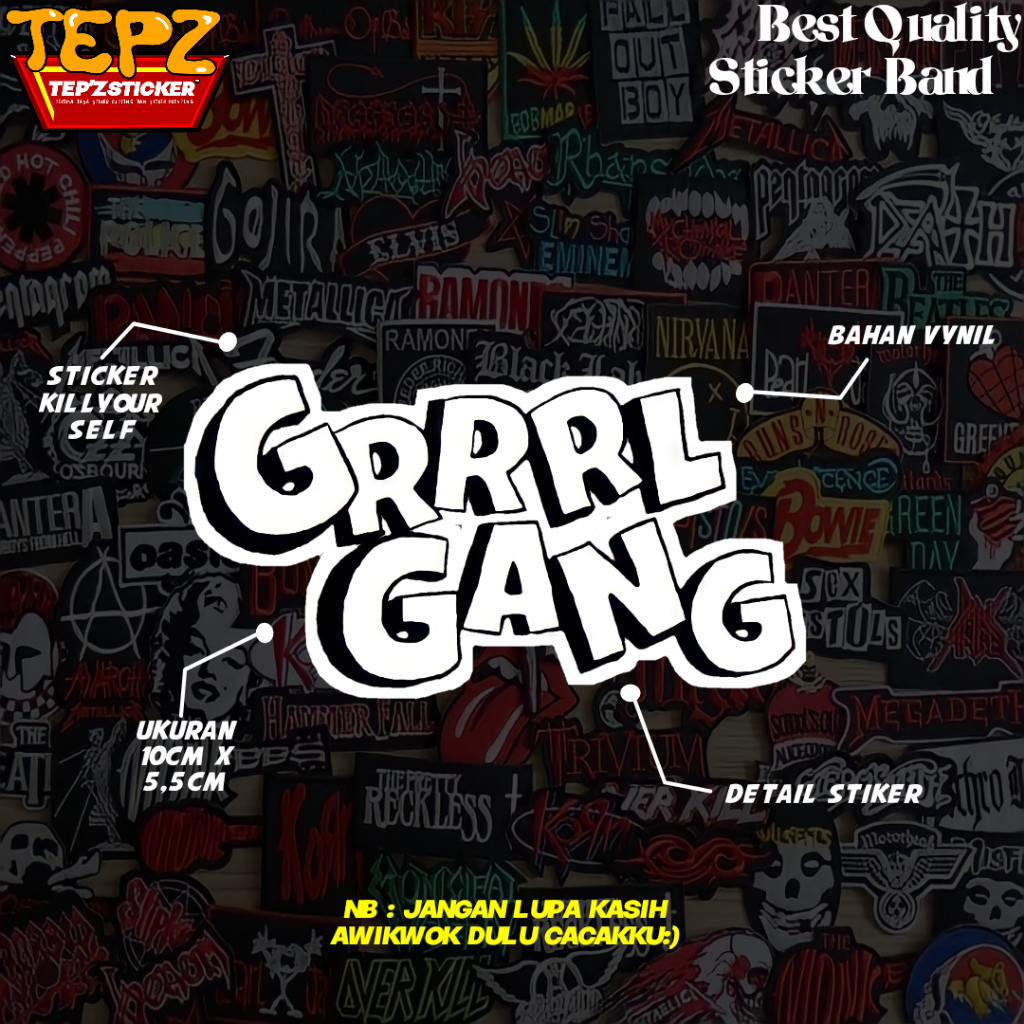 

STICKER STIKER (BAND GRRRL GANG) STIKER BAND|STIKER METAL|STIKER TUMBLR|STIKER AESTHETIC