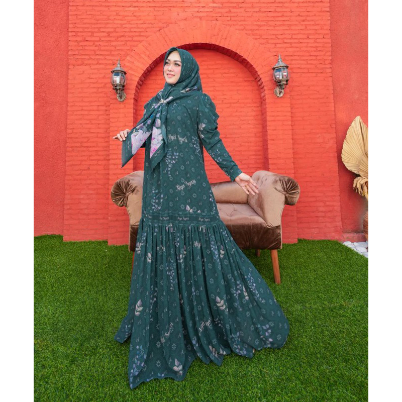 GAMIS SET QIRANI SERIES BY ALYA SYARI