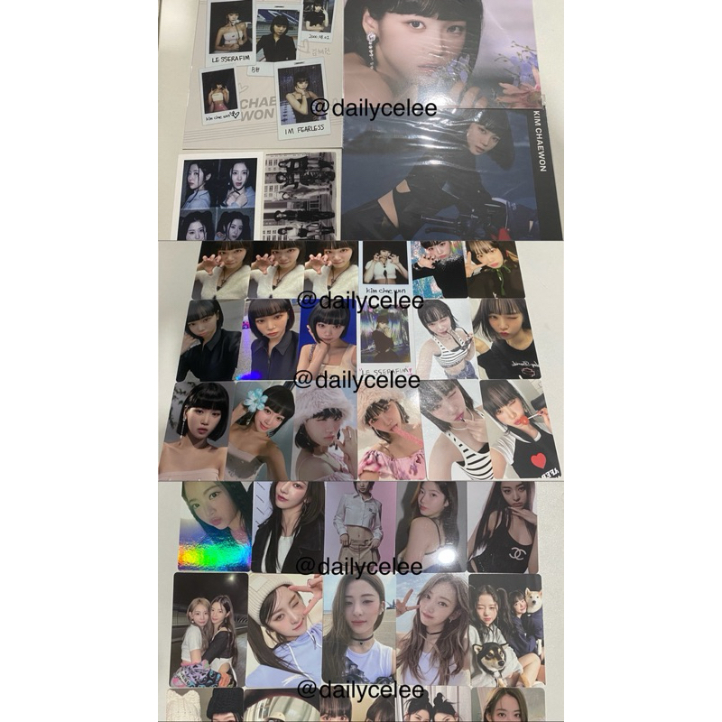 photocard le sserafim chaewon sakura yunjin kazuha eunchae fearless antifragile weverse md benefit b