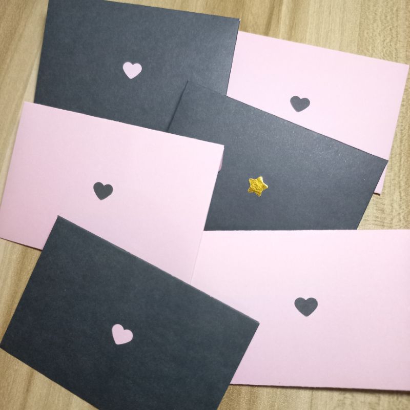 

Packing amplop buffalo black pink tebal lucu cute 6x9 cm
