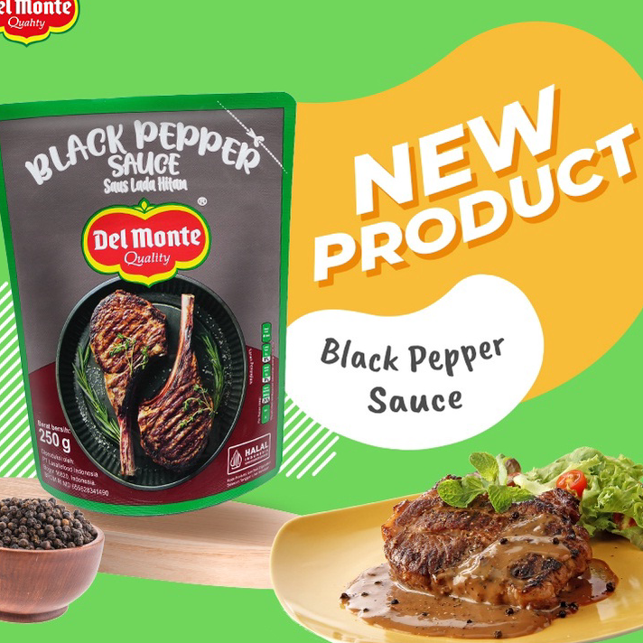 

Ready Stok DEL MONTE BLACKPEPPER SAUCE 250GR DELMONTE SAUS LADA HITAM HALAL Terkini