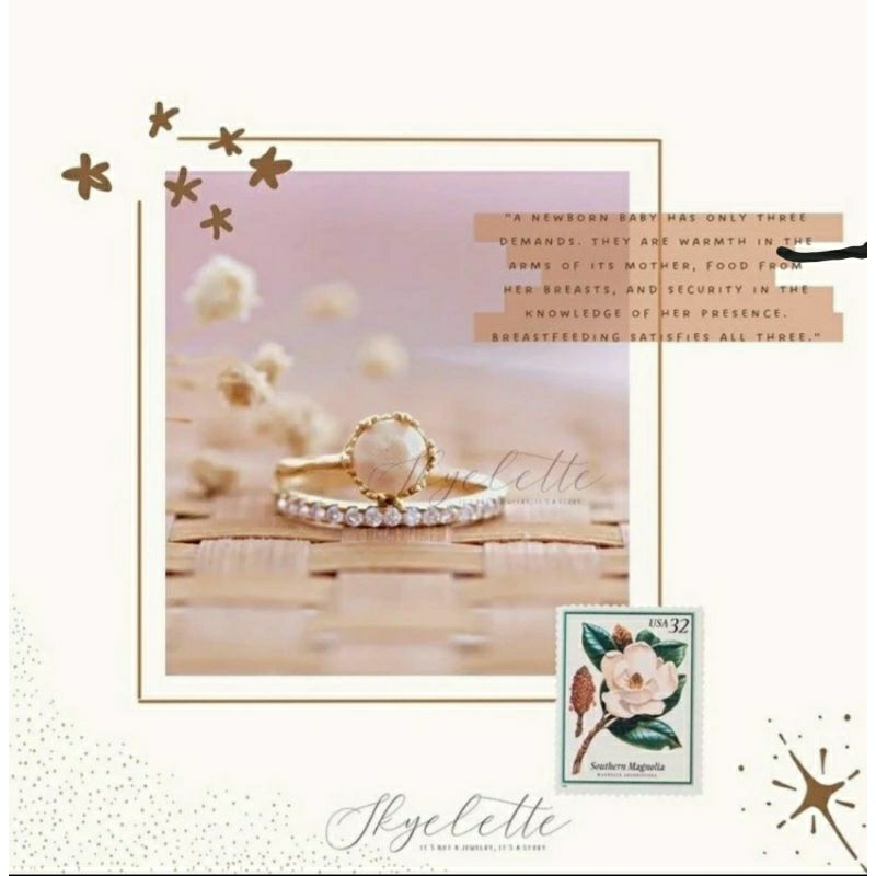 SKYELETTE || Breastmilk Jewelry Kit Box | Eternity Crown Ring | Breastmilk Ring/ Cincin ASI | Perhia