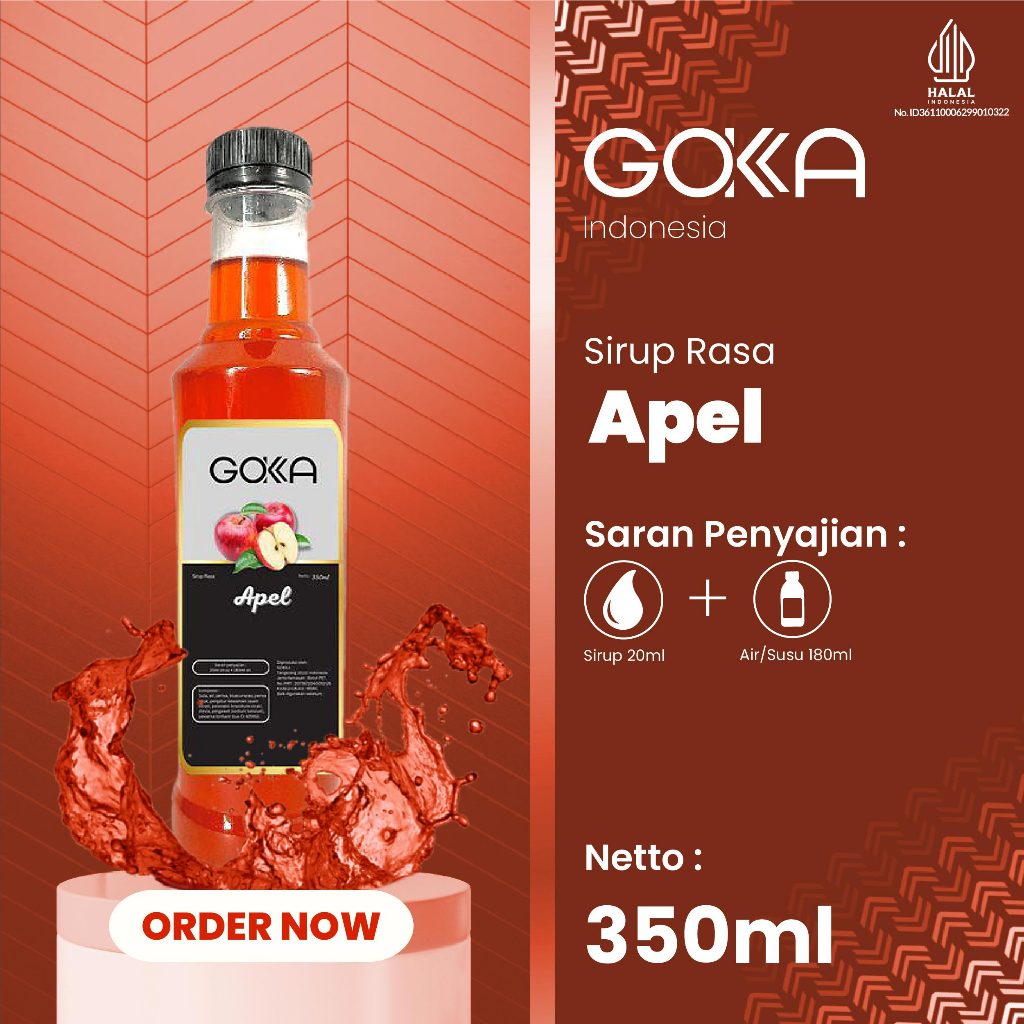 

Sirup Rasa Apel / Minuman Syrup Rasa Apel 350ml