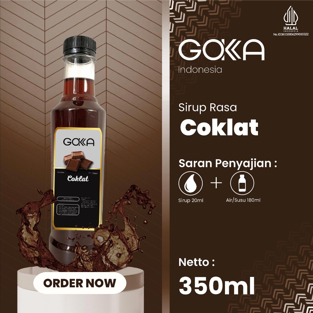 

Syrup Gokka Rasa Coklat / Minuman Sirup Gokka Rasa Coklat 350ml