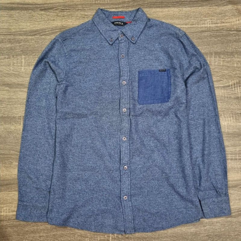 Kemeja flannel black Yak