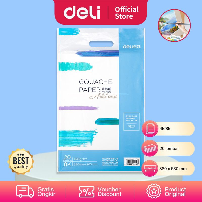 

DELI EC GOUACHE PAPER 8K 73615