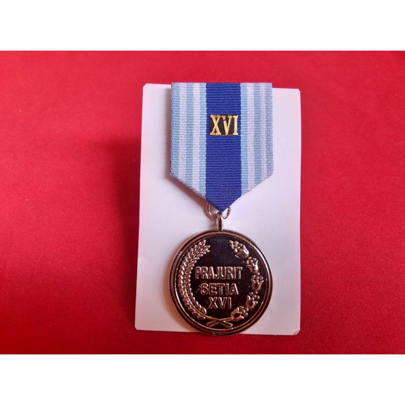 SATYA LENCANA PDU/MEDALI TNI (16 TAHUN) 1 SET 1 MEDALI