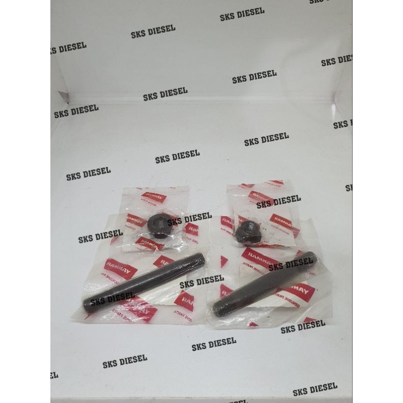 TF85 TF-85 Stud + Nut Cylinder Head Deksel Mesin Diesel Yanmar Original