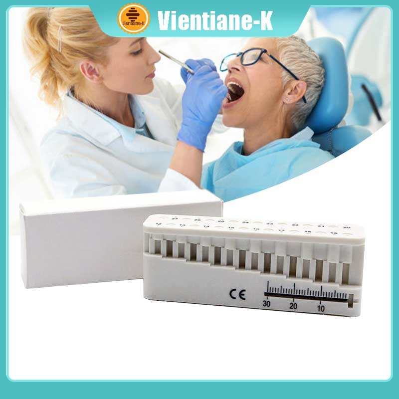 Endo Block / Dental Endo Gauge / Gauge Penggaris Pengukur Jarum