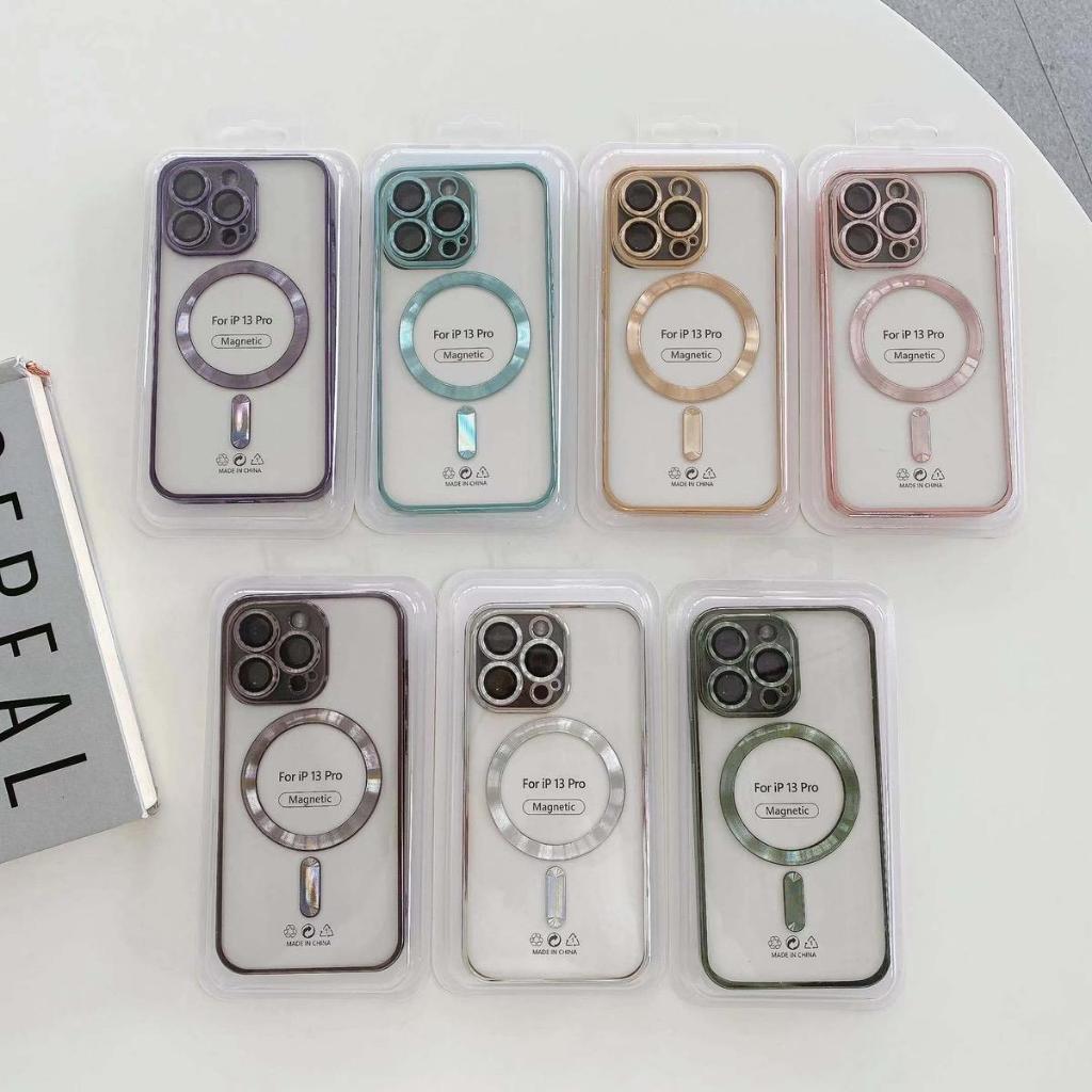 Case Chrome Magsafe Magnetic Iphone 12 / 12 Pro / 12 Pro Max / 13 / 13 Pro / 13 Pro Max Softcase Mag