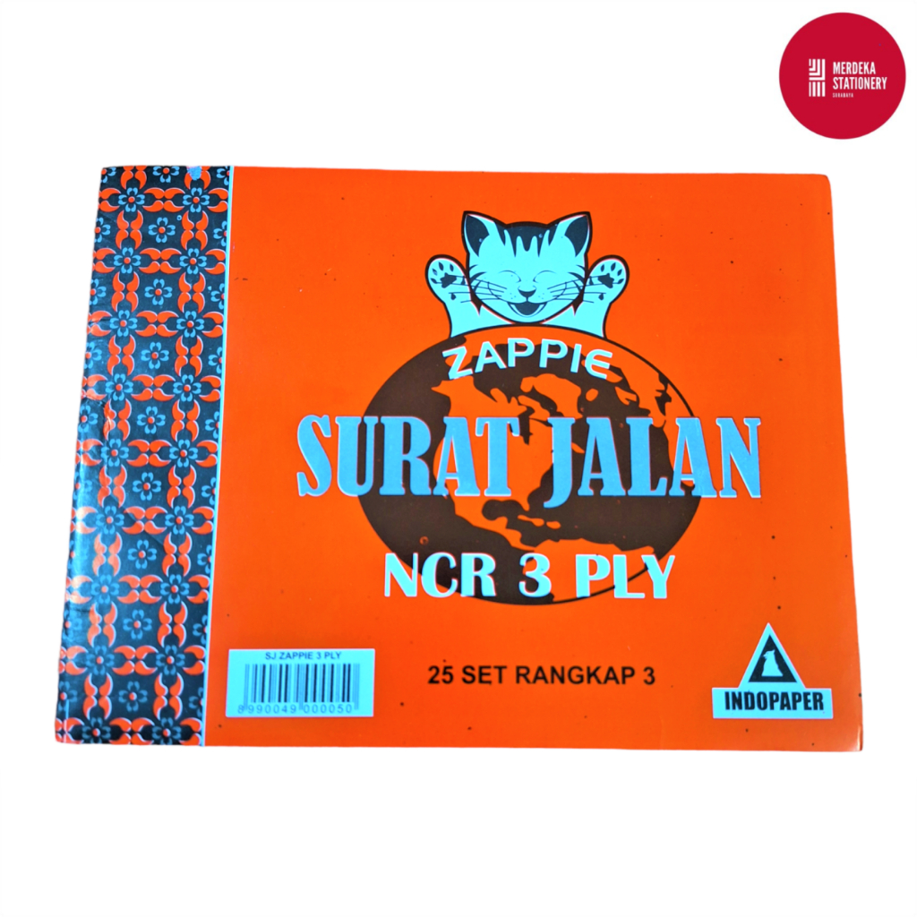 

Surat Jalan Zappie Besar 3PLY/3 PLY NCR Rangkap 3 25 SET 210×160mm