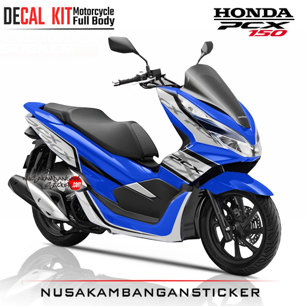 Decal Sticker PCX 150 New Biru Stiker Full Body