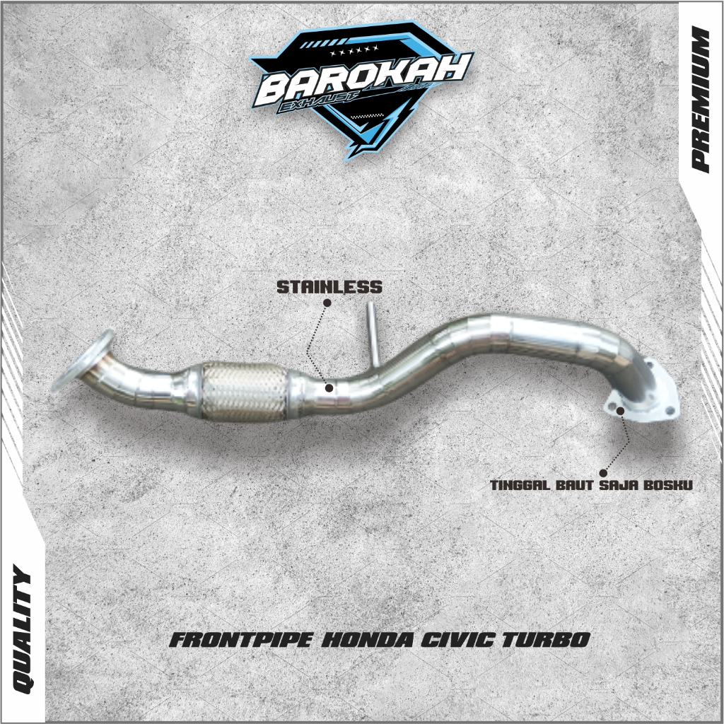 Frontpipe Honda Civic Turbo - Civic Hatchback - Civic Type R - CRV Turbo