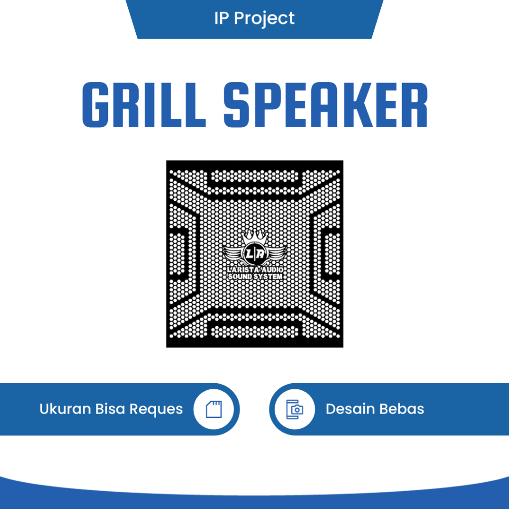 RAM Speaker Grill Sound Custom Desain Logo