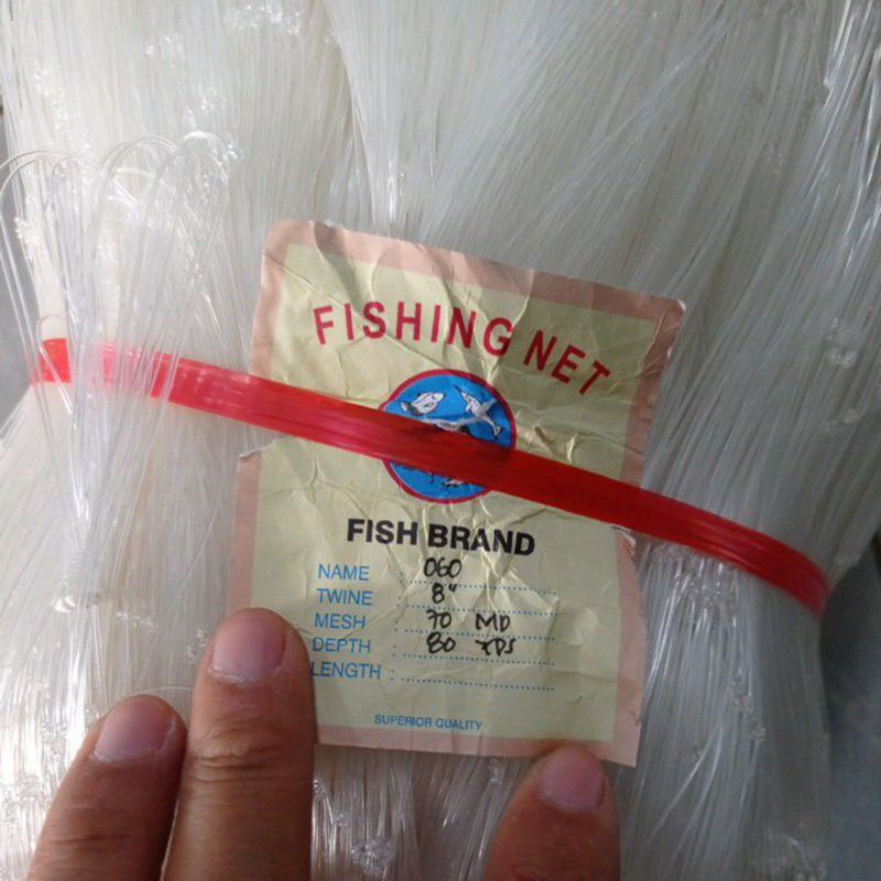 Jaring ikan 0.60 8 inchi 70md/80yds Yoko jaring ikan besar pukat ikan jaring ikan kakap