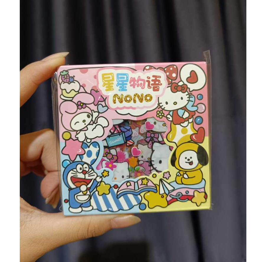 

Stiker NONO MOMO CICI SANRIO DORAEMON ISI 100PCS SRIKER VIRAL
