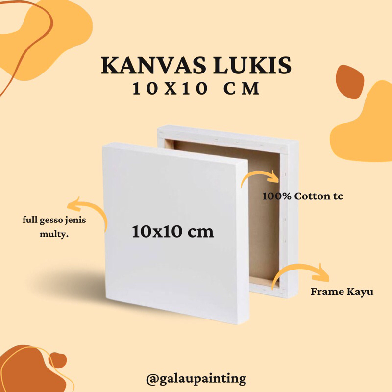 

Kanvas Lukis Premium 10x10 cm | Painting Canvas 10x10