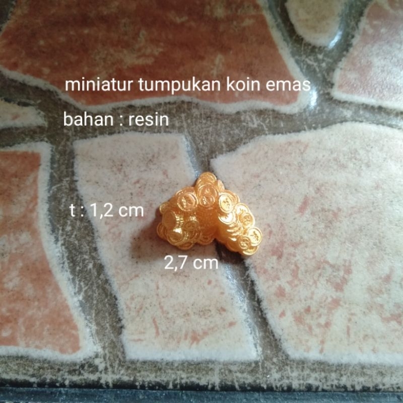 Miniatur Setumpuk Uang Koin Emas