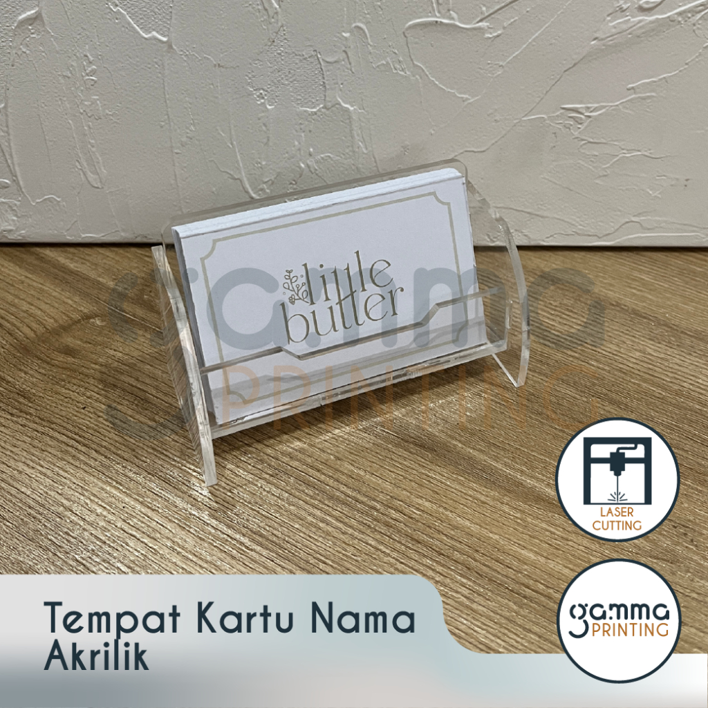 

Tempat Kartu Nama / Stand Acrylic Name Card Holder Horizontal